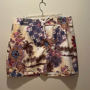 NEVER WORN KECHIKA WOMENS 16 TROPICAL DRAWSTRING SKIRT